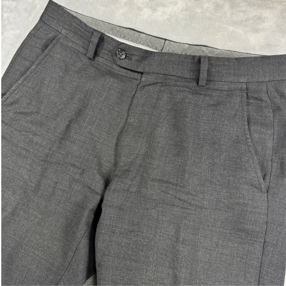 TODD SNYDER Sutton Fit Dress Pants Men 30x32 (33x32)Tollegno Italian Wool Canada